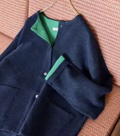 カーディガン ネイビー