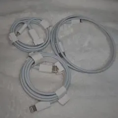 未使用充電ケーブル USB-C to Lightningケーブル3本セットスマホ