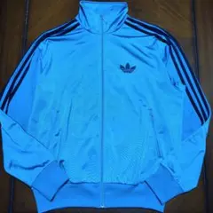 【最終価格】adidas トラックジャケット M 水色 黒タグ