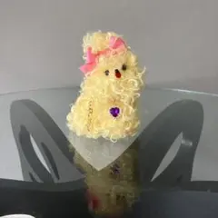 みー太郎様専用　ちょんまげくるくる犬　ぬいぐるみ　黄色