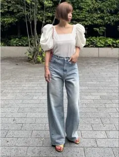 【未使用】サイズ0 cygneカーヴィデニム Rem ホワイト シーニュ カーヴィーデニム Rem｜Cygne(シーニュ) 公式サイト