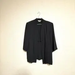 ノーカラー黒スーツジャケット　★最終★