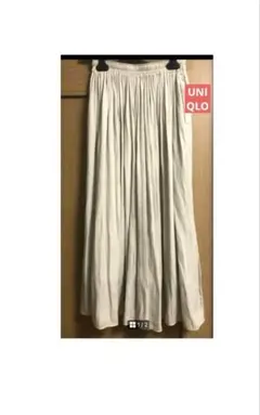 【S】UNIQLO プリーツロングスカート
