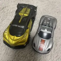ミニカー 2台セット ゴールド シルバー