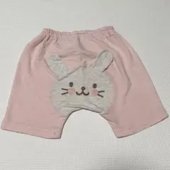 子供服 ウサギデザインのピンクパンツ 80cm