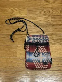 ROXY ペンドルトン　ショルダーバッグ　サコッシュ　カラビナ　総柄