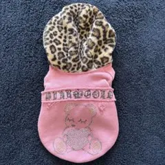 パリエロ ピンクゴールド レオパードファーフード SS