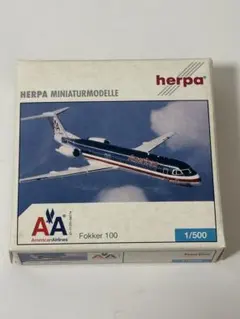 アメリカン航空 Fokker 100 herpa 1/500のサムネイル