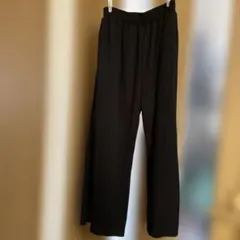 ローリーズファーム ブラック プリーツ ワイドパンツ F