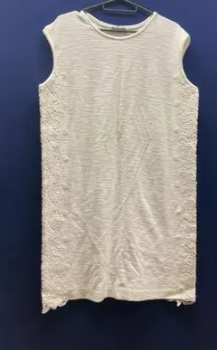 ZARA 白ノースリーブワンピース　チュニック　Lサイズ　新品