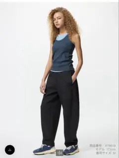 UNIQLO ユニクロ　ドライスウェットカーブパンツ　ブラック　S 丈標準