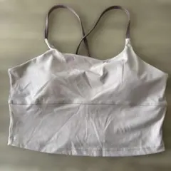 薄紫クロップトップ ヨガウェア