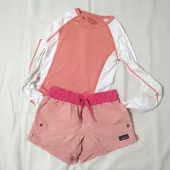 Patagoniaパタゴニア ガールズS ピンク バギーズパンツ ラッシュガード