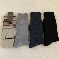 新品未使用　コムサメン　靴下　25㎝〜27㎝　紳士　五本指　ソックス　まとめ売り