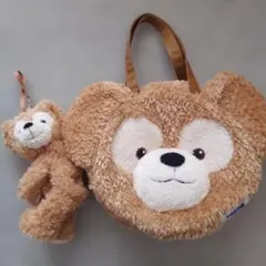 美品 即日発送 ディズニー ダッフィー ポーチ キーホルダー ぬいぐる