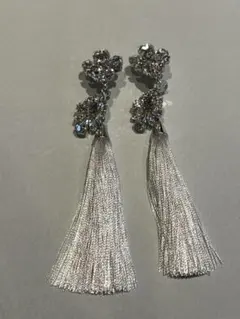 イヤリング クリスタル タッセル オケージョン