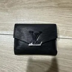 Louis Vuitton エピレザー 三つ折り財布 ブラック