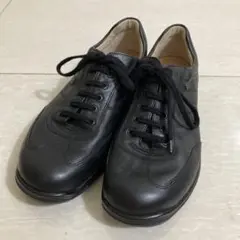 フィンコンフォート　レザースニーカー コンフォートシューズ　黒　7