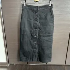 ユニクロ　ブラックデニムタイトスカート