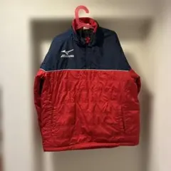 Mizuno パデッドジャケット 赤/ネイビー