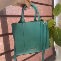 ターコイズ ミニトートバッグ