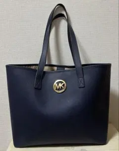 【MICHAEL KORS】トートバッグ マイケルコース　ネイビー　A4 大容量