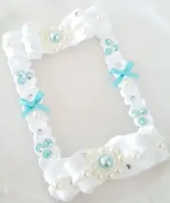 ホイップデコ　水色　トレカケース　上品　大人　パール　硬質ケース　Ｂ8サイズ