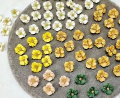 ポリマークレイ 花 パーツ モチーフ まとめ売り／ハンドメイド資材／自宅整理品
