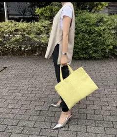 soleile ツイードバッグ　レモン　venti 新品