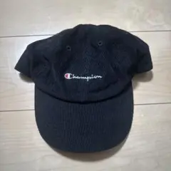 Champion 黒 コーデュロイキャップ フリーサイズ