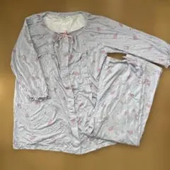 美品★マタニティパジャマ M〜L 授乳口付き 春夏秋 上下セット 産前産後