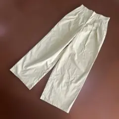 ライム　ワイドレッグ パンツ