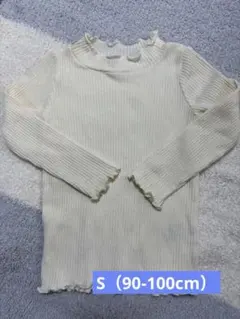 グローバルワーク　キッズ　フリル　リブ　トップス　S　90cm 100cm