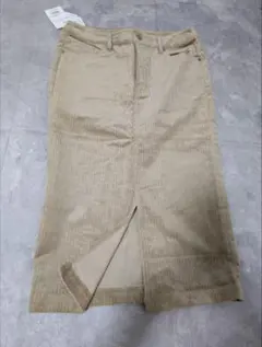 新品　ナノユニバース　コーデュロイスカート　ベージュ　М