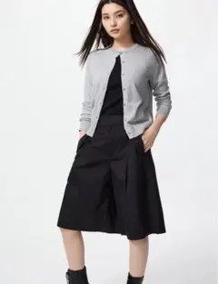 お値下げしました！UNIQLOユニクロUVカットクルーネックカーディガングレーL
