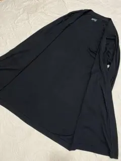 m*i様 無印良品　ロングカーディガン　レーヨン　ブラック　L