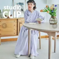studioCLIPスタジオクリップ／kazumiコラボ レイヤード風ワンピース