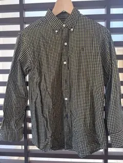 【美品/90s】ポロ ラルフローレン ボタンダウンシャツブラック×イエロー150