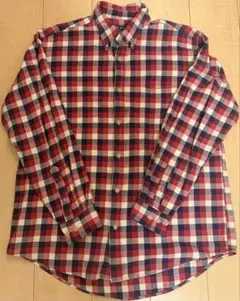 ビンテージ　紺タグ OLD UNIQLO オールドユニクロ ネルシャツ XL