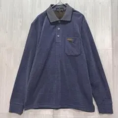 CLAUDIO VALENTINO 裏起毛 フリースポロシャツ　長袖