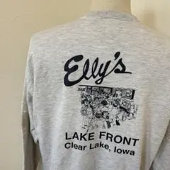 JERZEES 90s スウェット USA古着 Iowa 両面プリント F-68