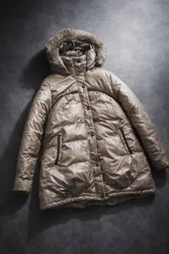 【MONCLER】正規品 フードダウンジャケット ベージュ サイズ2 定価48万