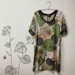 【LUCA】柄半袖チュニック