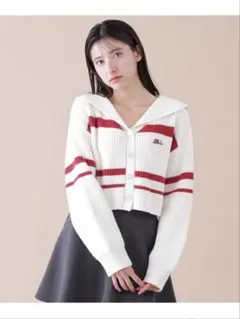 JILL by JILLSTUART ビックカラーニットカーディガン