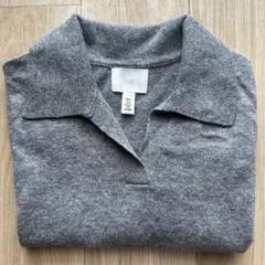 H&M ポロセーターSサイズ　グレーのサムネイル