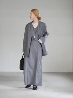 新品タグ付き select moca ノーカラージャケット
