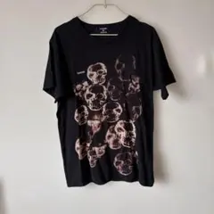 t*様 CABANE de zucca スカル柄 Tシャツ ブラック、難ありのサムネイル