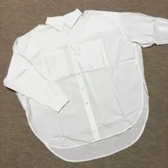 【新品タグつき】アダムロペ　長袖シャツ　コットン　白　オーバーサイズ