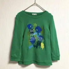 RAG MART ラグマート　グリーン 薄手　トレーナー 110センチ