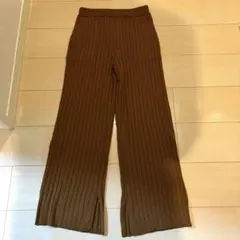 アーバンリサーチ▼ニットリブパンツ ブラウン